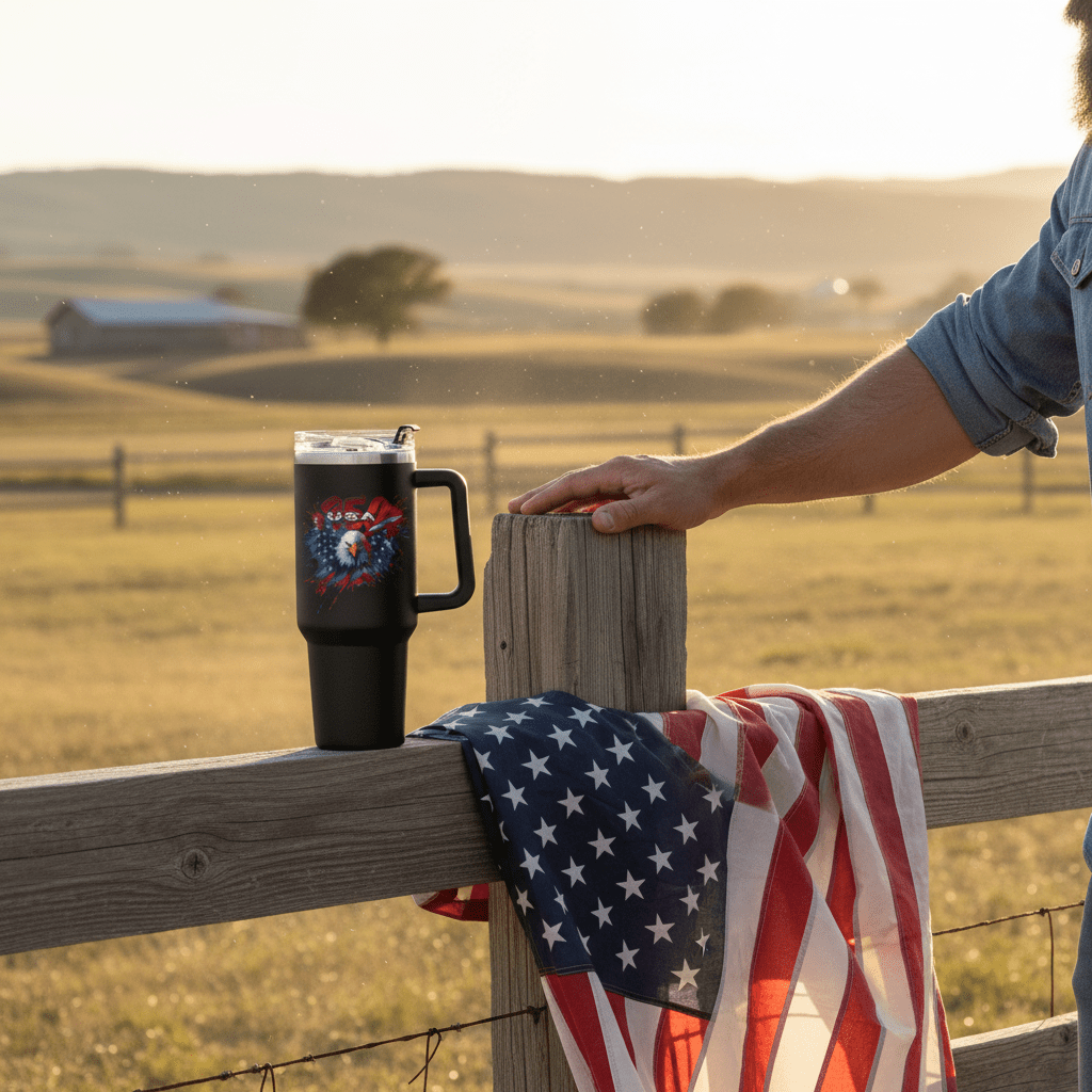 US Celebrates 250 Stainless Steel Tumbler - 40 oz WTP EAGLE - US Celebrates 250
