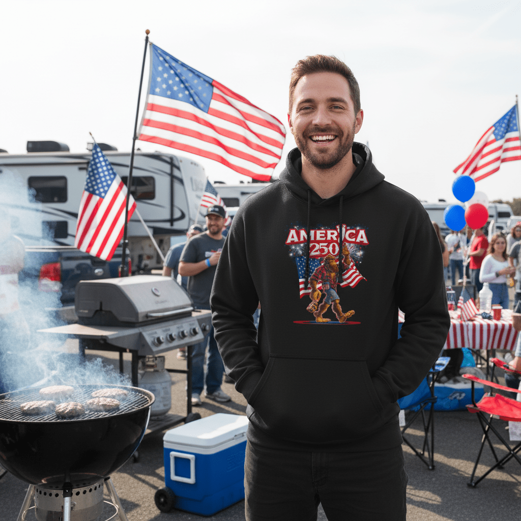 Unisex Graphic Hoodie - BGFT BRO | US Celebrates 250 Store.