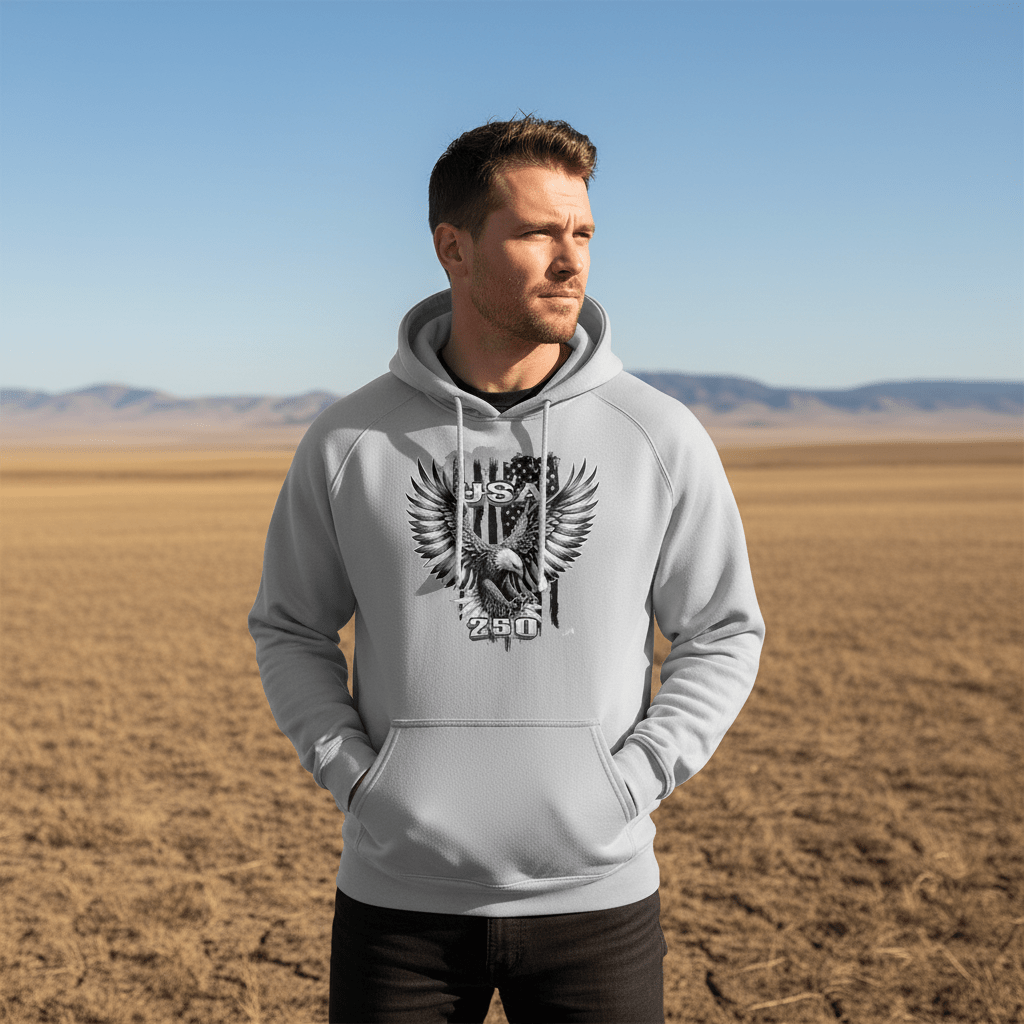 Unisex Graphic Hoodie - BGFT BRO | US Celebrates 250 Premium