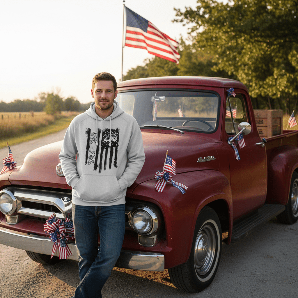 Unisex Graphic Hoodie - BRUNGE-B US Celebrates 250 Official