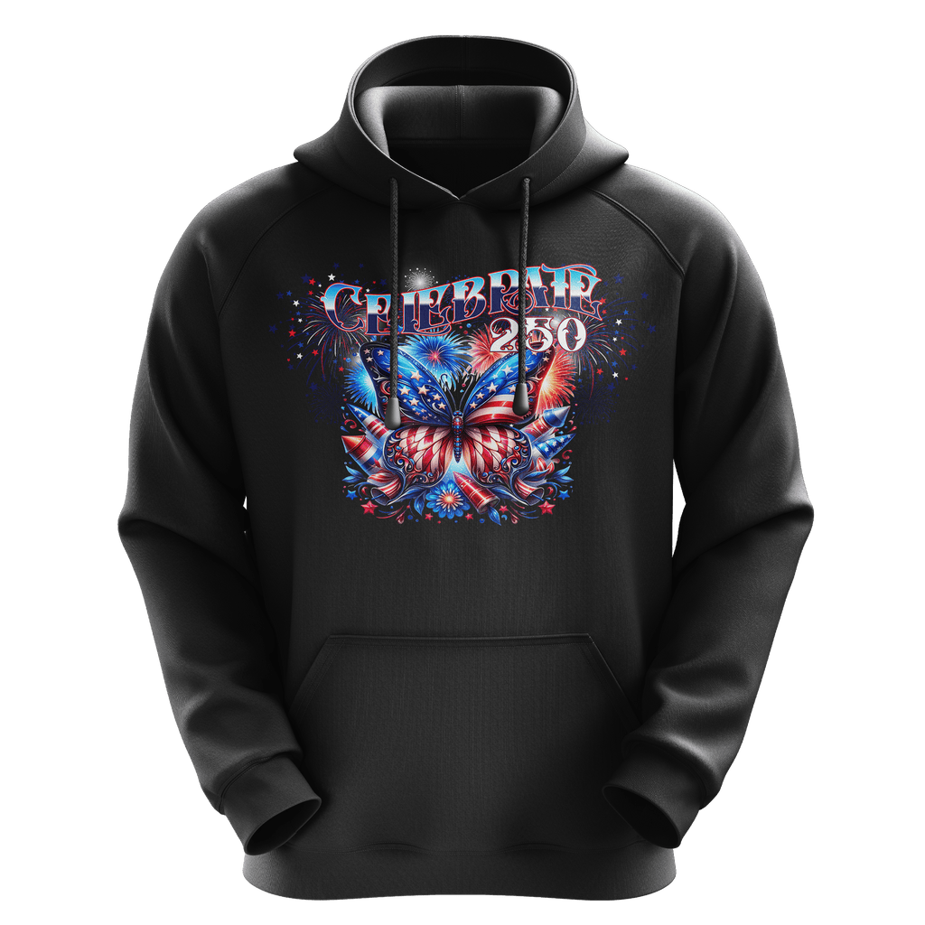 Unisex Graphic Hoodie - BUTTERFLY | US Celebrates 250 Store.