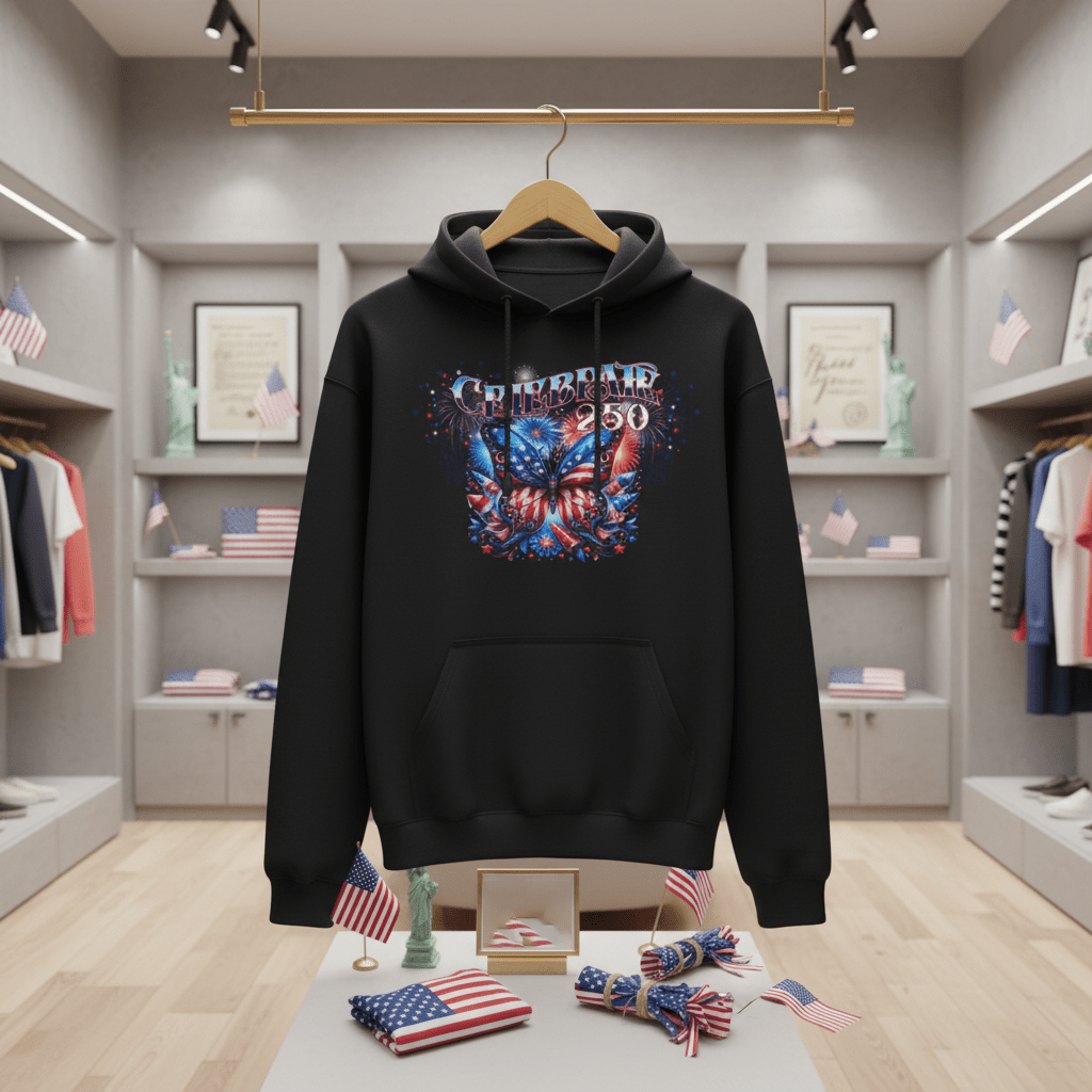 Unisex Graphic Hoodie - BUTTERFLY | US Celebrates 250 Store.