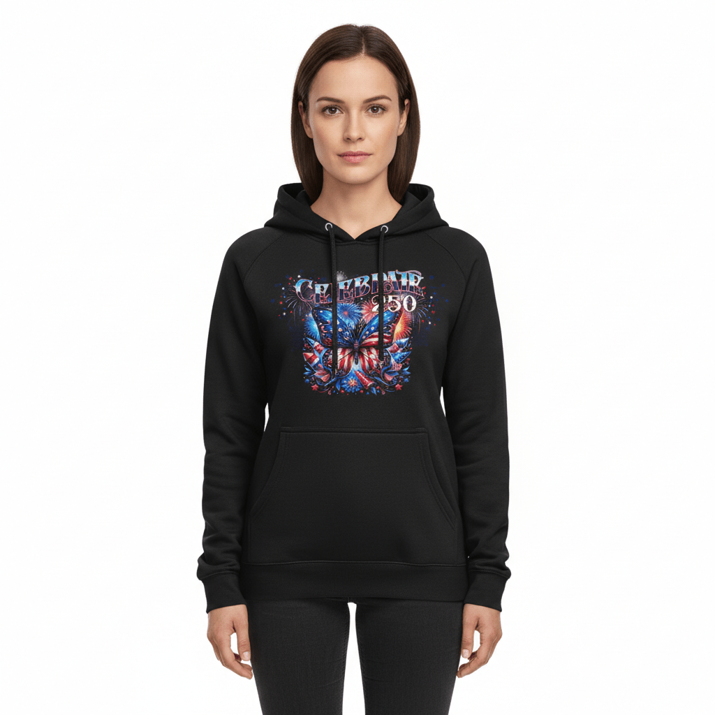 Unisex Graphic Hoodie - BUTTERFLY | US Celebrates 250 Store.