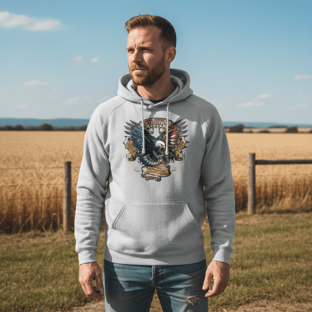 Unisex Graphic Hoodie - EAGLE AF | US Celebrates 250