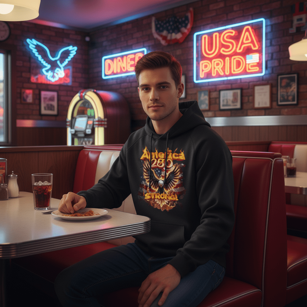 US Celebrates 250 Unisex Graphic Hoodie - EG FR - US Celebrates 250