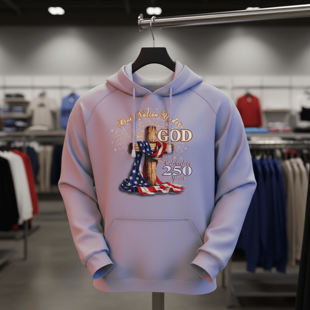 US Celebrates 250 Unisex Graphic Hoodie - GOD - N - CITY - US Celebrates 250