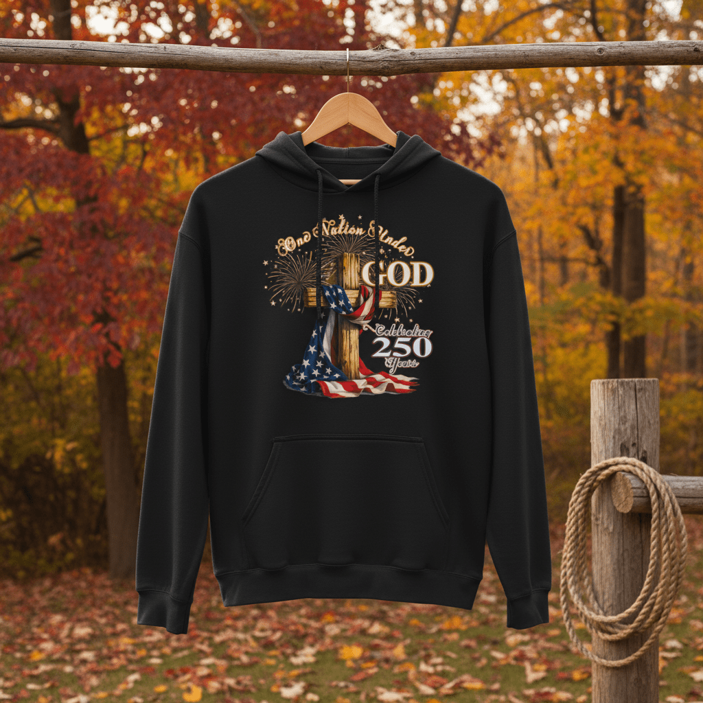US Celebrates 250 Unisex Graphic Hoodie - GOD - N - CITY - US Celebrates 250