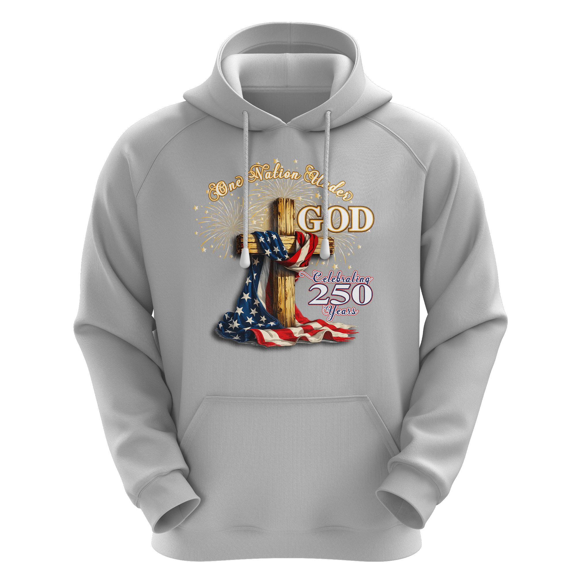 US Celebrates 250 Unisex Graphic Hoodie - GOD - N - CITY - US Celebrates 250