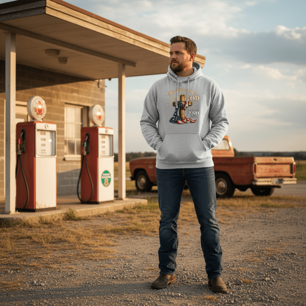 US Celebrates 250 Unisex Graphic Hoodie - GOD - N - CITY - US Celebrates 250