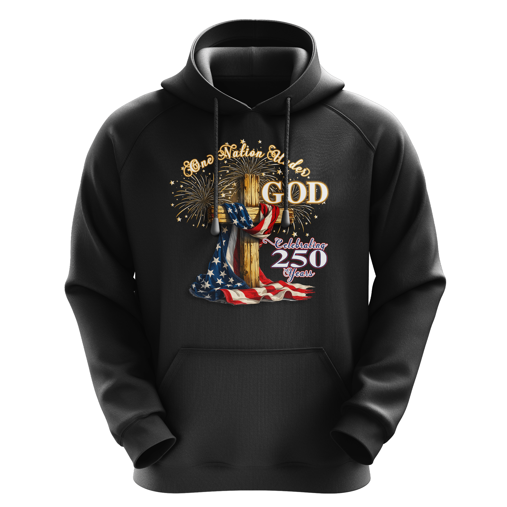 US Celebrates 250 Unisex Graphic Hoodie - GOD - N - CITY - US Celebrates 250