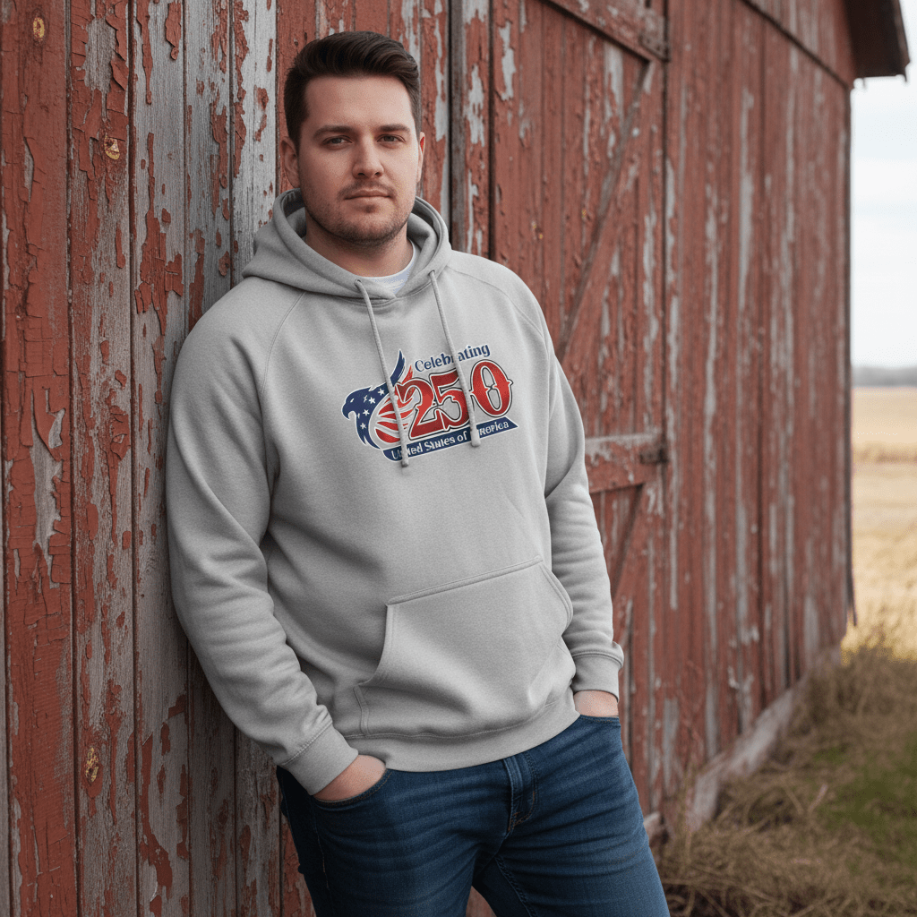 US Celebrates 250 Unisex Graphic Hoodie - MAIN LOGO - US Celebrates 250