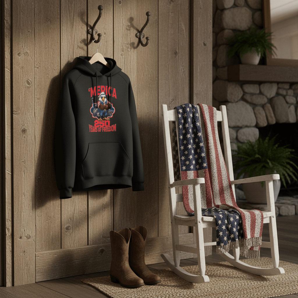 US Celebrates 250 Unisex Graphic Hoodie - MERICA EG - US Celebrates 250
