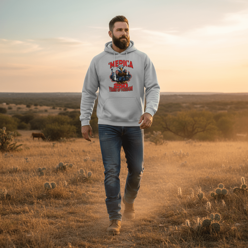 Unisex Graphic Hoodie - MERICA EG US Celebrates 250 Official