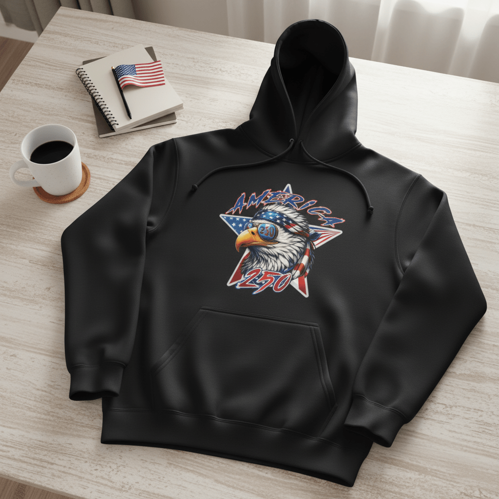 US Celebrates 250 Unisex Graphic Hoodie - SPRSTR EG - US Celebrates 250