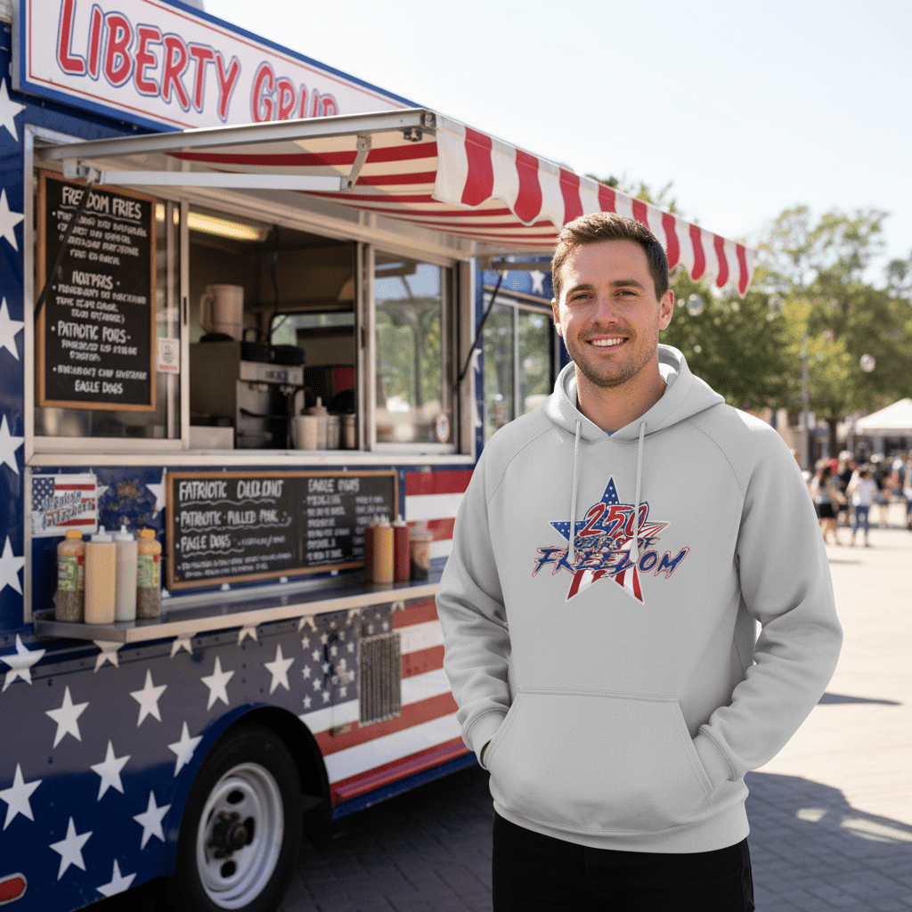 Unisex Graphic Hoodie - STAR FREE | US Celebrates 250 Gear !