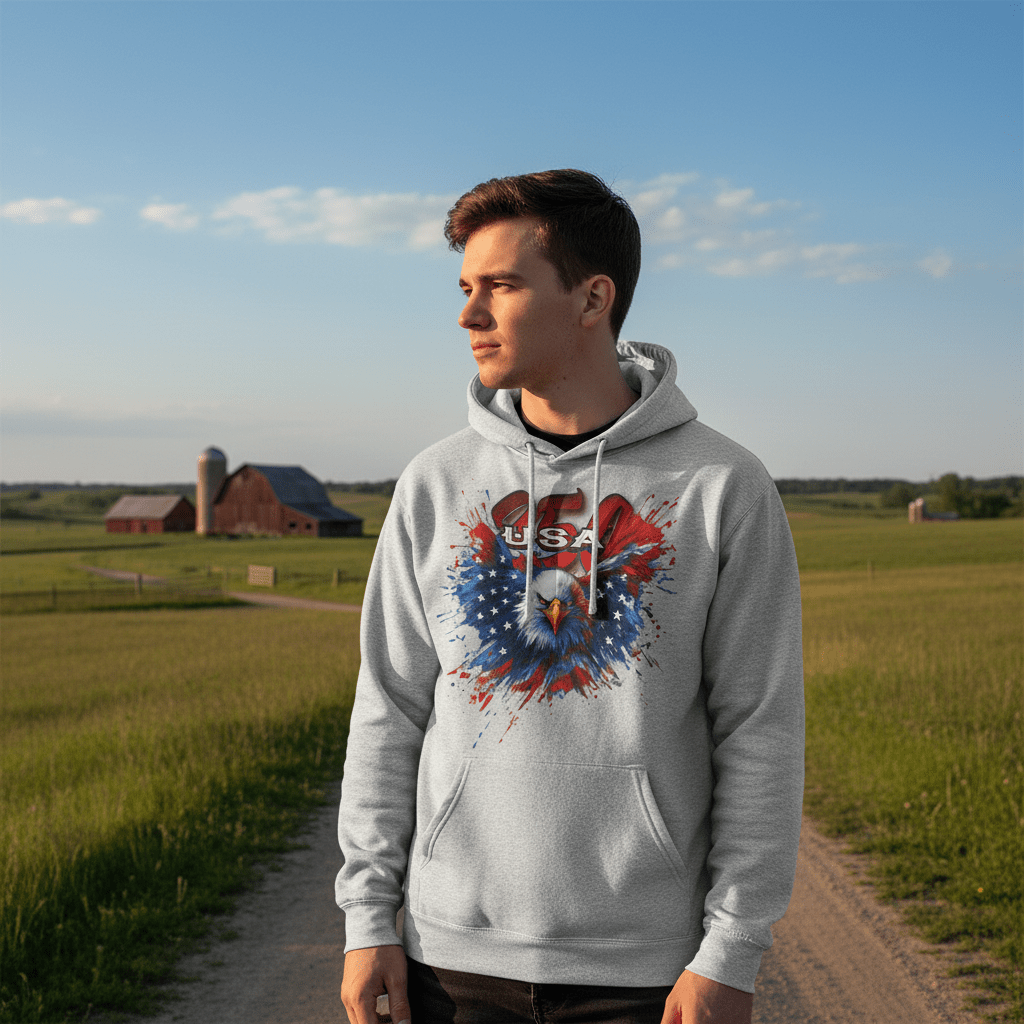 US Celebrates 250 Unisex Graphic Hoodie - WTP EAGLE - US Celebrates 250