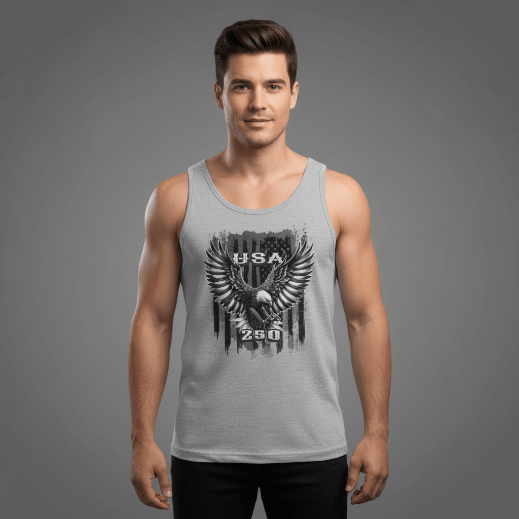 US Celebrates 250 Unisex Tank Top - BLK EAGLE - US Celebrates 250