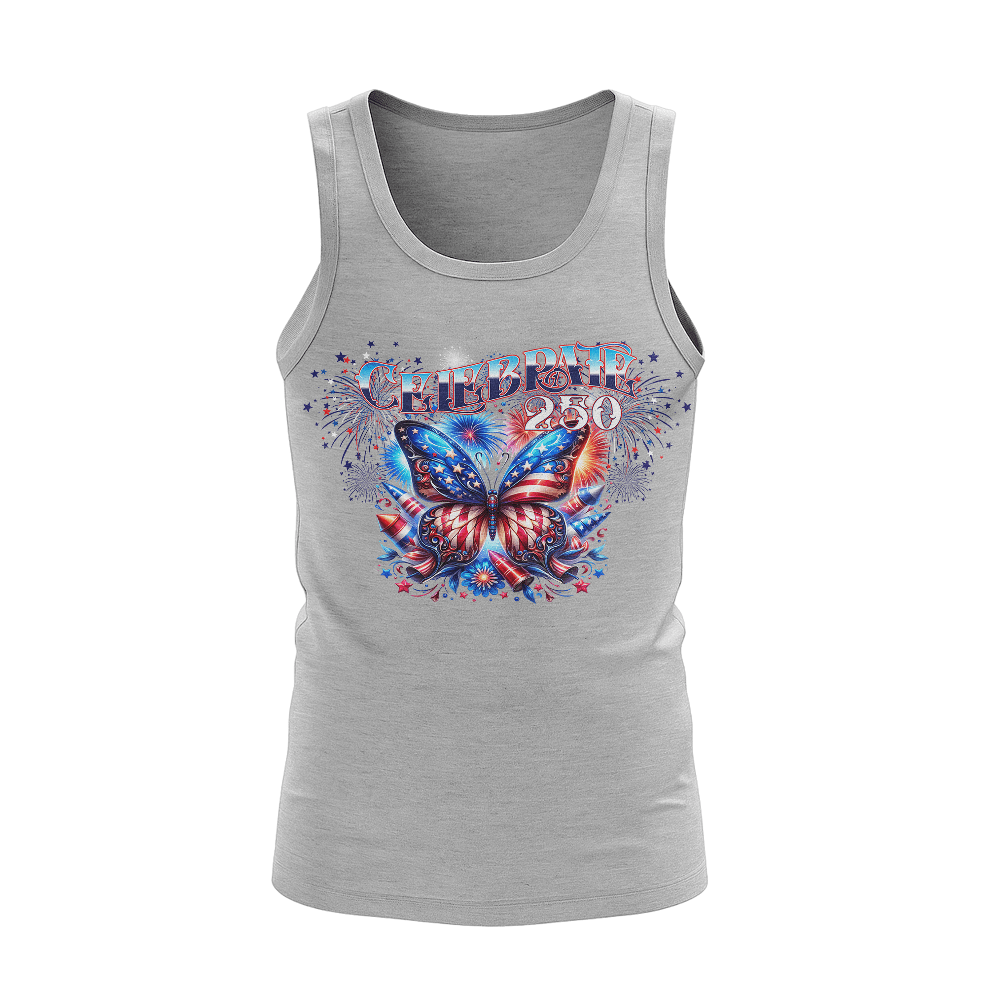 US Celebrates 250 Unisex Tank Top - BUTTERFLY - US Celebrates 250