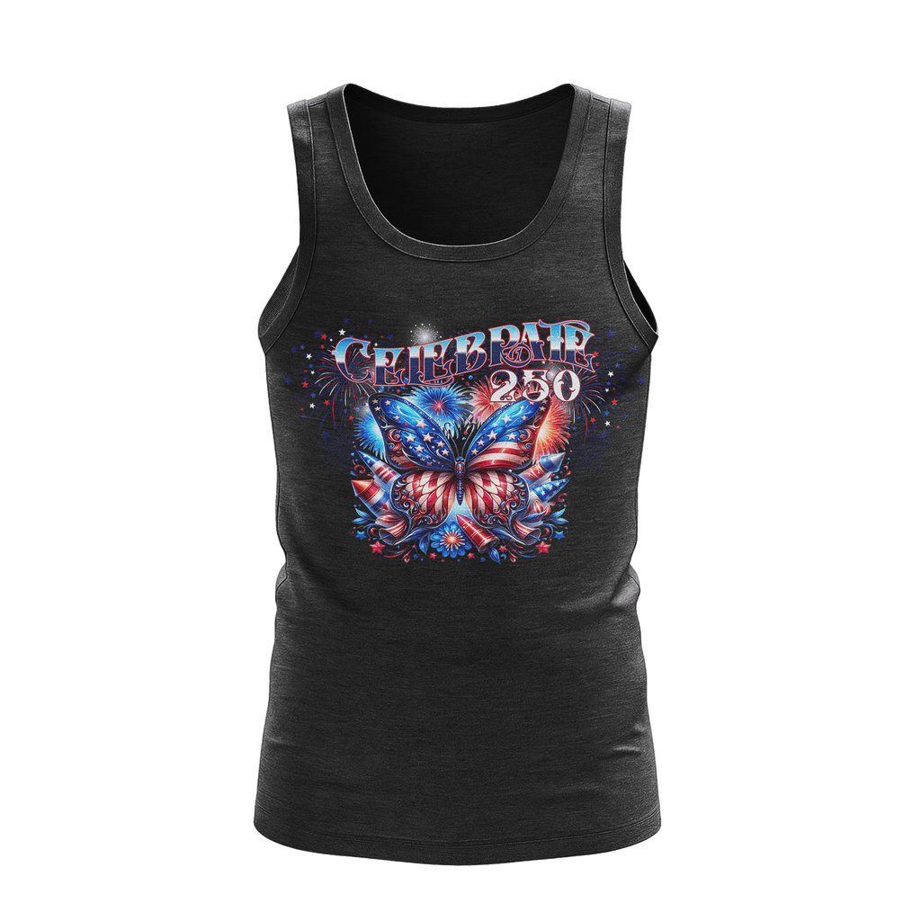 US Celebrates 250 Unisex Tank Top - BUTTERFLY - US Celebrates 250