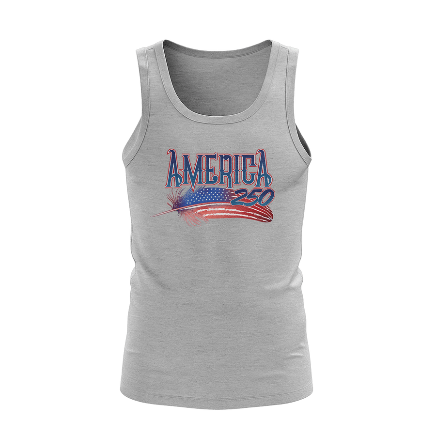 US Celebrates 250 Unisex Tank Top - FEATHER - US Celebrates 250