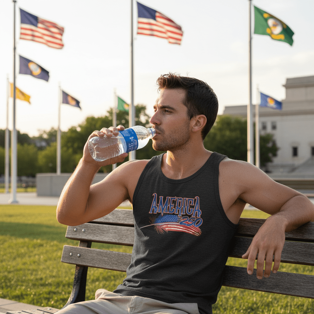 US Celebrates 250 Unisex Tank Top - FEATHER - US Celebrates 250