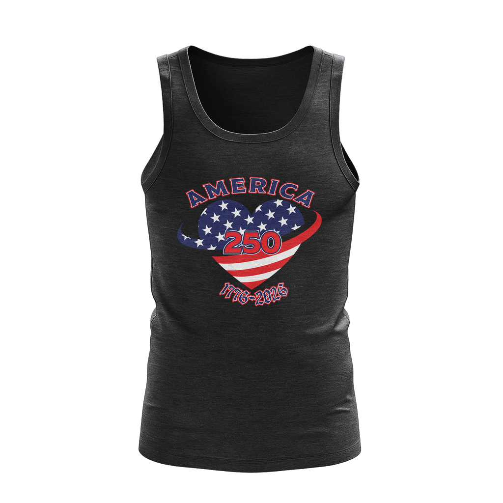 US Celebrates 250 Unisex Tank Top - HEART - US Celebrates 250
