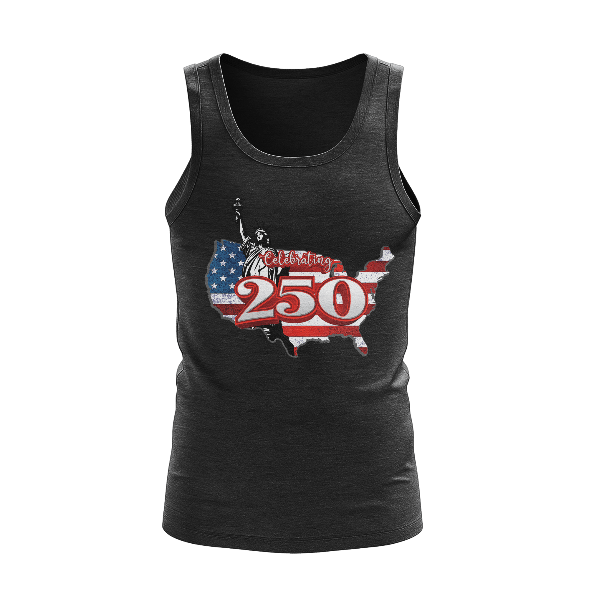 US Celebrates 250 Unisex Tank Top - LBRT MAP - US Celebrates 250