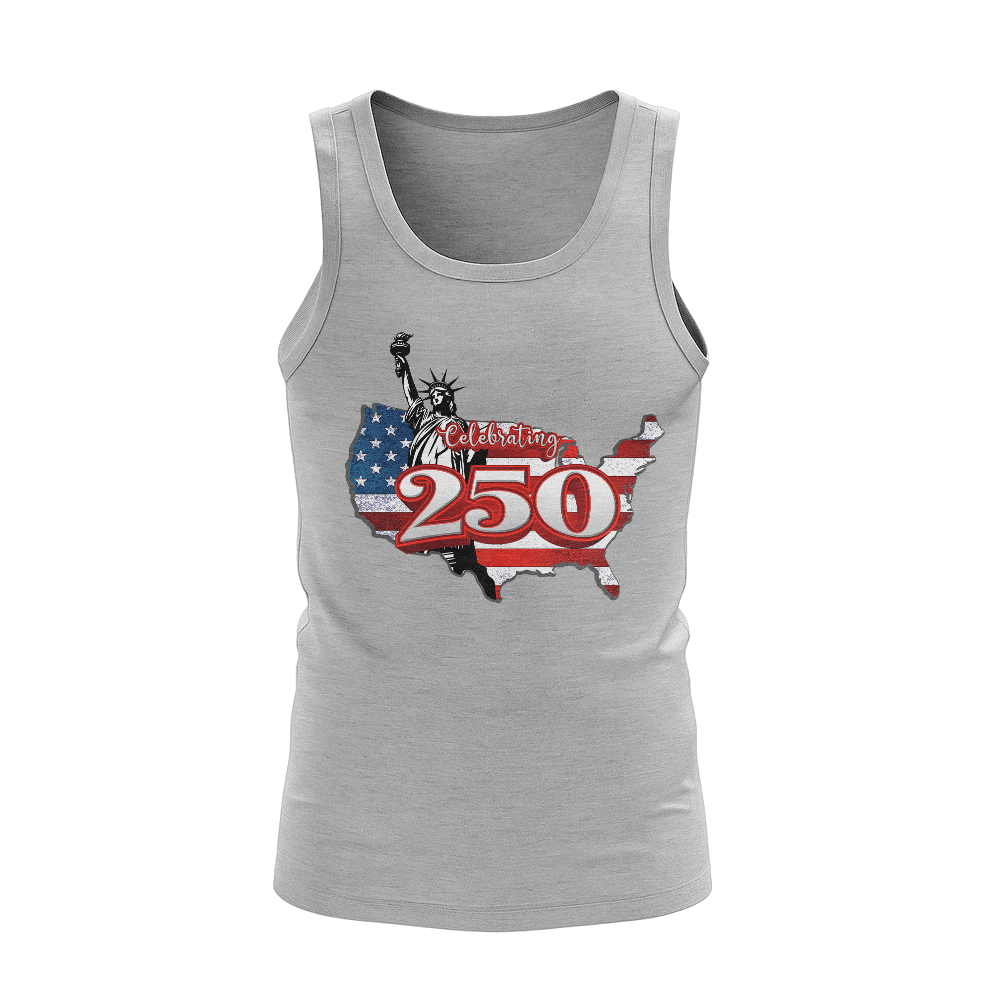 US Celebrates 250 Unisex Tank Top - LBRT MAP - US Celebrates 250