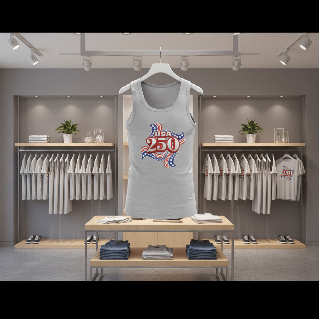 US Celebrates 250 Unisex Tank Top – Ribbon