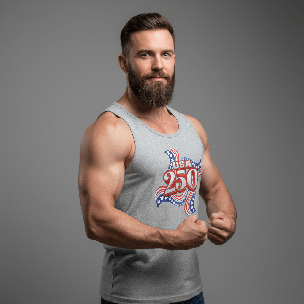 US Celebrates 250 Unisex Tank Top – Ribbon