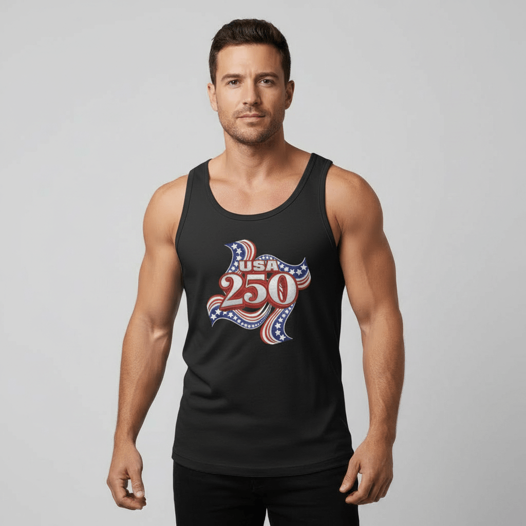 US Celebrates 250 Unisex Tank Top – Ribbon