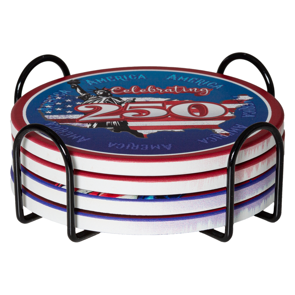 US Celebrates 250 Coaster Sets - LIBERTY Edition