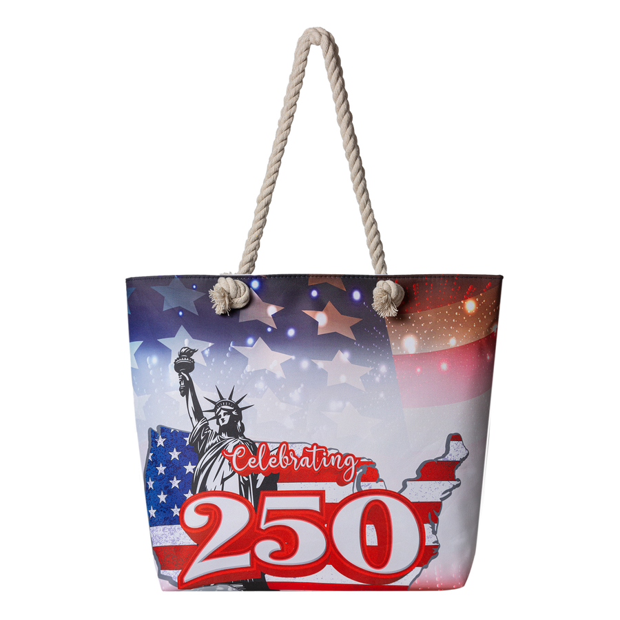 US Celebrates 250 Tote Bag - xsp - LBRT MAP Edition