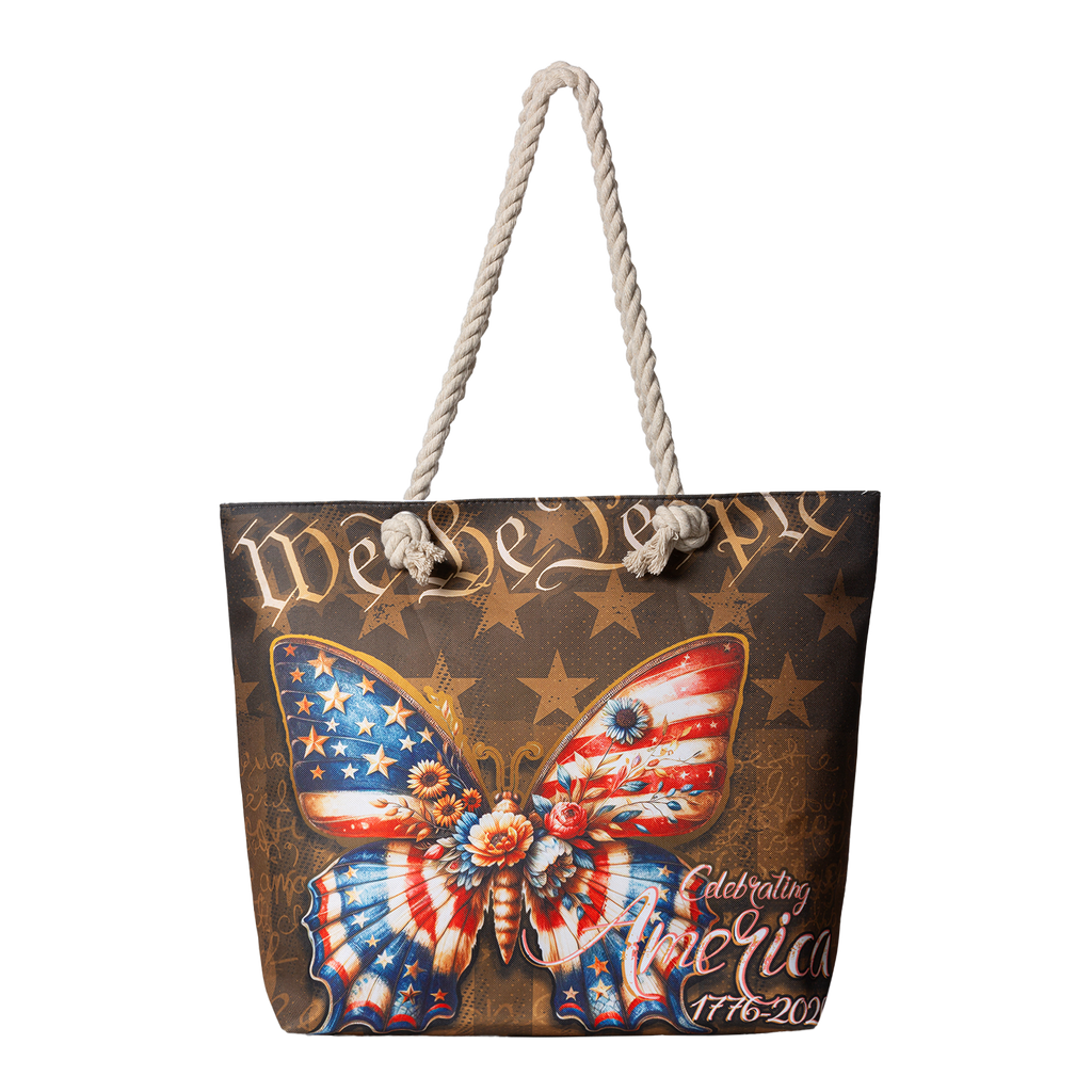 US Celebrates 250 Tote Bag - Butterfly USA Edition
