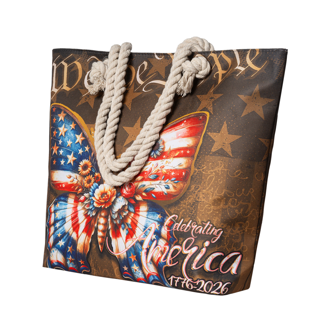 US Celebrates 250 Tote Bag - Butterfly USA Edition