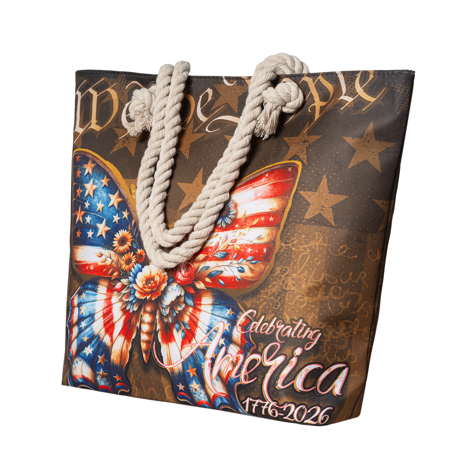 US Celebrates 250 Tote Bag - Butterfly USA Edition
